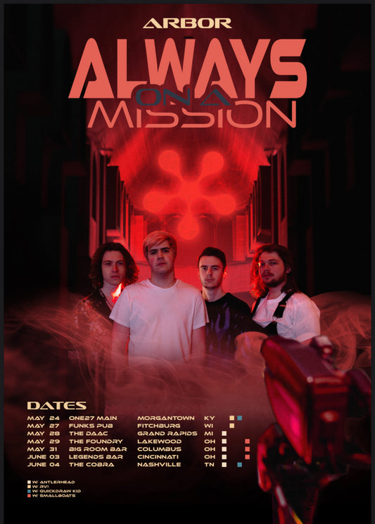 2022 Always On A Mission Signed Tour Poster